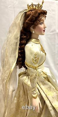 Franklin Mint Faberge Fall Bride Sonya Porcelain Doll with Original Box