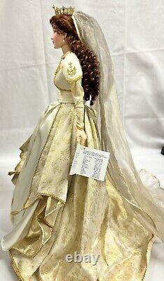 Franklin Mint Faberge Fall Bride Sonya Porcelain Doll with Original Box