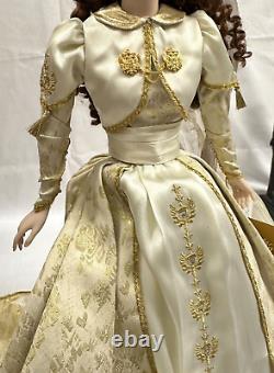 Franklin Mint Faberge Fall Bride Sonya Porcelain Doll with Original Box