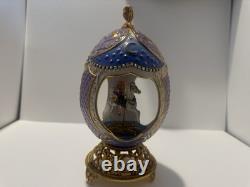 Franklin Mint Faberge Musical Carousel Porcelain Egg FLT44-TR