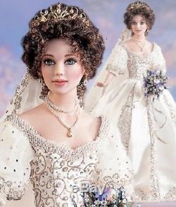 Franklin Mint Faberge Natalia Spring Bride Porcelain Doll, New in the Box withCOA