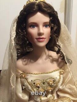 Franklin Mint Faberge Porcelain Bride Doll Lot of 4 Very Nice Collection