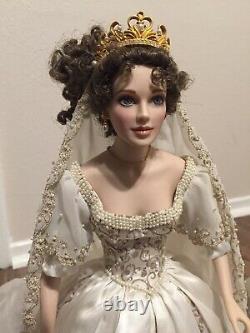 Franklin Mint Faberge Porcelain Bride Doll Lot of 4 Very Nice Collection