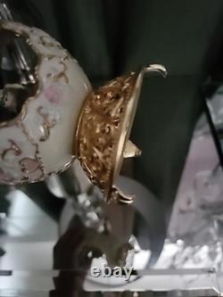 Franklin Mint Faberge Porcelain Musical Carousel Horse Egg Music Box Figurine