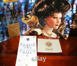 Franklin Mint Faberge Queen of The Masquerade Ball doll Porcelain 1989 COA 22