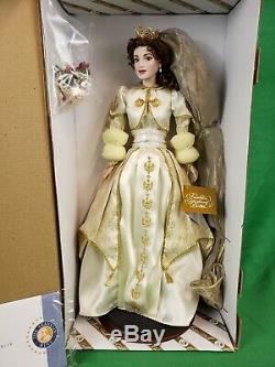 Franklin Mint Faberge Sonja Russian Fall Bride Doll Porcelain 18 (RARE)