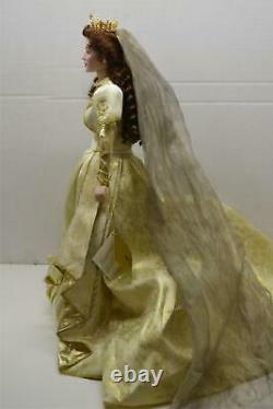 Franklin Mint Faberge Sonja Russian Fall Bride Doll Porcelain 18 VERY RARE NEW