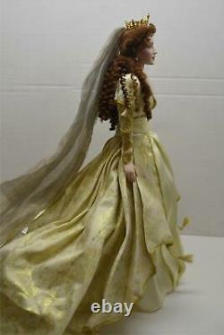 Franklin Mint Faberge Sonja Russian Fall Bride Doll Porcelain 18 VERY RARE NEW