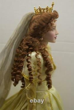 Franklin Mint Faberge Sonja Russian Fall Bride Doll Porcelain 18 VERY RARE NEW