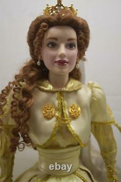 Franklin Mint Faberge Sonja Russian Fall Bride Doll Porcelain 18 VERY RARE NEW