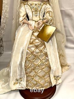 Franklin Mint Faberge Winter Bride Aleksandra Porcelain Doll with Original Box