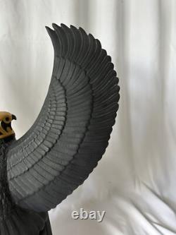 Franklin Mint Falcon of The Nile Rare Black Porcelain Statue Egypt