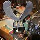 Franklin Mint Falcon of The Nile Rare Black Porcelain Statue Egypt Gold