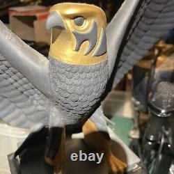 Franklin Mint Falcon of The Nile Rare Black Porcelain Statue Egypt Gold