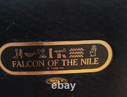 Franklin Mint Falcon of The Nile Rare Black Porcelain Statue Egypt Gold
