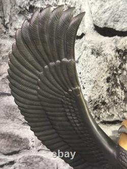 Franklin Mint Falcon of The Nile Rare Black Porcelain Statue Egypt Rare