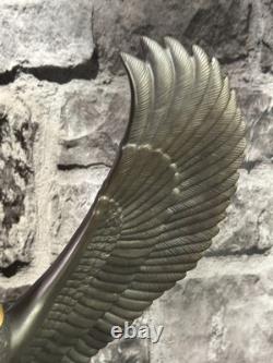 Franklin Mint Falcon of The Nile Rare Black Porcelain Statue Egypt Rare