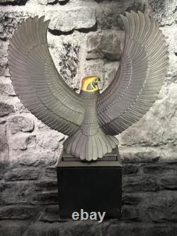 Franklin Mint Falcon of The Nile Rare Black Porcelain Statue Egypt Rare