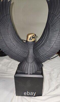 Franklin Mint Falcon of The Nile Rare Black Porcelain statue Egypt God