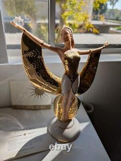 Franklin Mint Fine Porcelain Figurine 11 SUNRISE IN GOLD Art Deco Style
