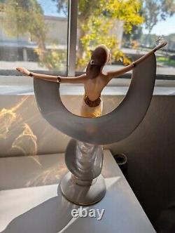 Franklin Mint Fine Porcelain Figurine 11 SUNRISE IN GOLD Art Deco Style