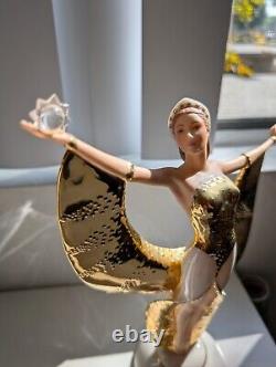Franklin Mint Fine Porcelain Figurine 11 SUNRISE IN GOLD Art Deco Style