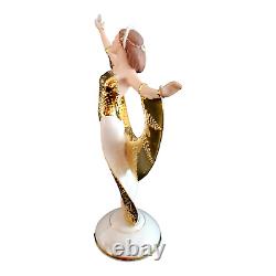 Franklin Mint Fine Porcelain Figurine 11 SUNRISE IN GOLD Art Deco Style