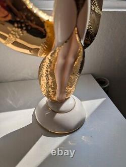 Franklin Mint Fine Porcelain Figurine 11 SUNRISE IN GOLD Art Deco Style
