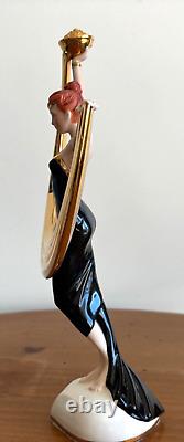 Franklin Mint Fine Porcelain Figurine 12 PROMISE OF GOLD Art Deco Style