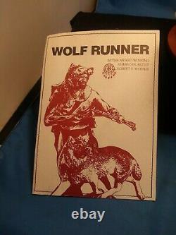 Franklin Mint Fine Porcelain Figurine Wolf Runner By Robert F. Murphy