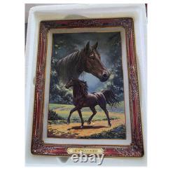 Franklin Mint Fine Porcelain Heirloom Horse Collector Plates 24K Gold