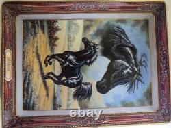 Franklin Mint Fine Porcelain Heirloom Horse Collector Plates 24K Gold