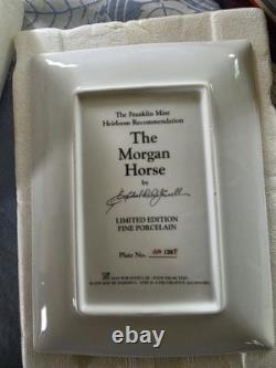 Franklin Mint Fine Porcelain Heirloom Horse Collector Plates 24K Gold