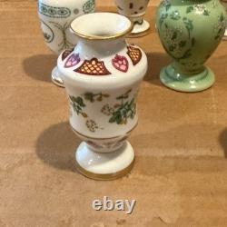Franklin Mint Flowers, Victorian Months of the Year set Mini Vases 1982 set 12