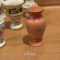 Franklin Mint Flowers, Victorian Months of the Year set Mini Vases 1982 set 12
