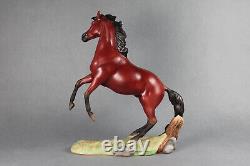 Franklin Mint GABILAN bisque porcelain Horse Figurine 1987 by Pamela du Boulay