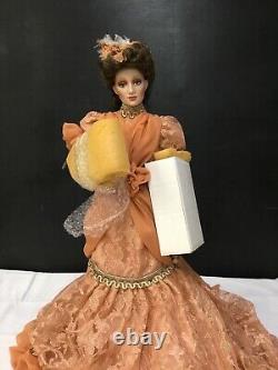 Franklin Mint GIBSON GIRL MOTHER OF THE BRIDE DOLL 21 Porcelain Doll NIB