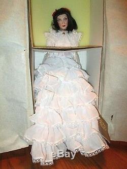 Franklin Mint GWTW For The Love of Tara Scarlett porcelain Doll NIB