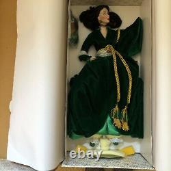 Franklin Mint GWTW Scarlett O'Hara Golden Tribute Porcelain Doll NRFB