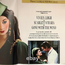 Franklin Mint GWTW Scarlett O'Hara Golden Tribute Porcelain Doll NRFB