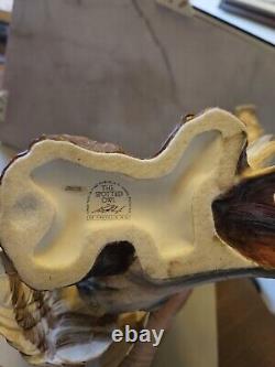 Franklin Mint George McMonigle Spotted Owl Bisque Porcelain Figure NO BOX/STAND