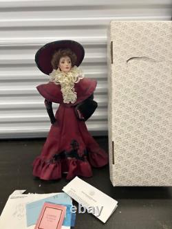 Franklin Mint Gibson Girl Clarissa Doll withstand & C. O. A