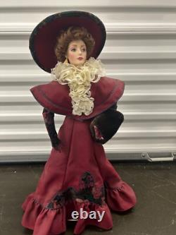 Franklin Mint Gibson Girl Clarissa Doll withstand & C. O. A