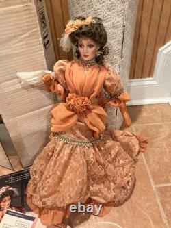 Franklin Mint Gibson Girl Mother of the Bride Doll withstand, shipper & papers