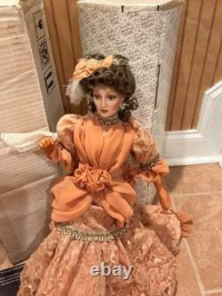 Franklin Mint Gibson Girl Mother of the Bride Doll withstand, shipper & papers