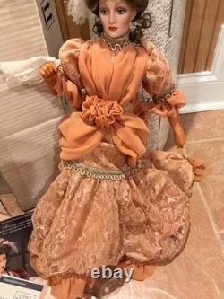 Franklin Mint Gibson Girl Mother of the Bride Doll withstand, shipper & papers