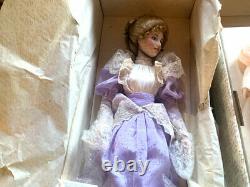 Franklin Mint Gibson Girl Promenade Porcelain Mother & Daughter Dolls New