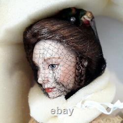 Franklin Mint Gilda Sweetheart of The Golden West Saloon Girl Porcelain Doll