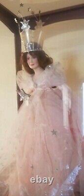 Franklin Mint Glinda Good Witch Wizard Of Oz Porcelain Doll Excellent Condition