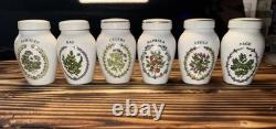 Franklin Mint Gloria Concept Porcelain Spice Jar Set of 23 White Gold 1985